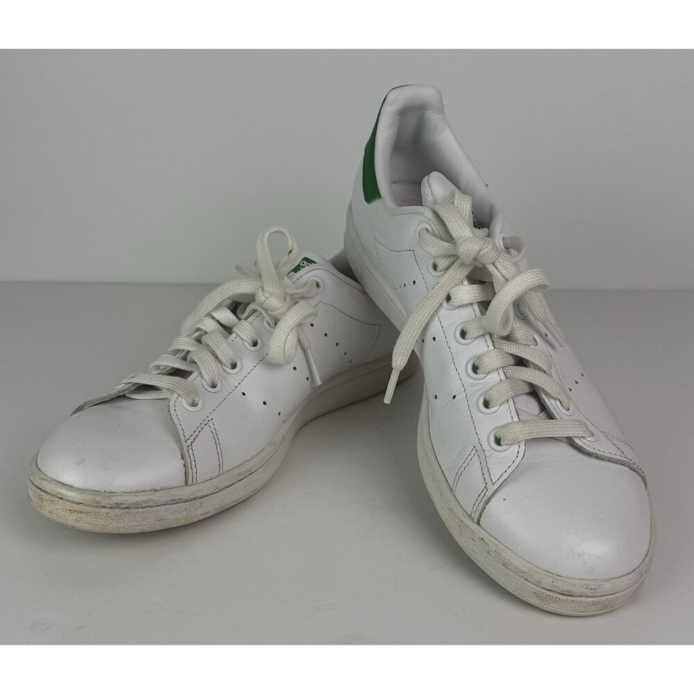 Adidas Stan Smith Shoes Sneakers Cloud White‎ Green 2019 Leather Women's Size 9